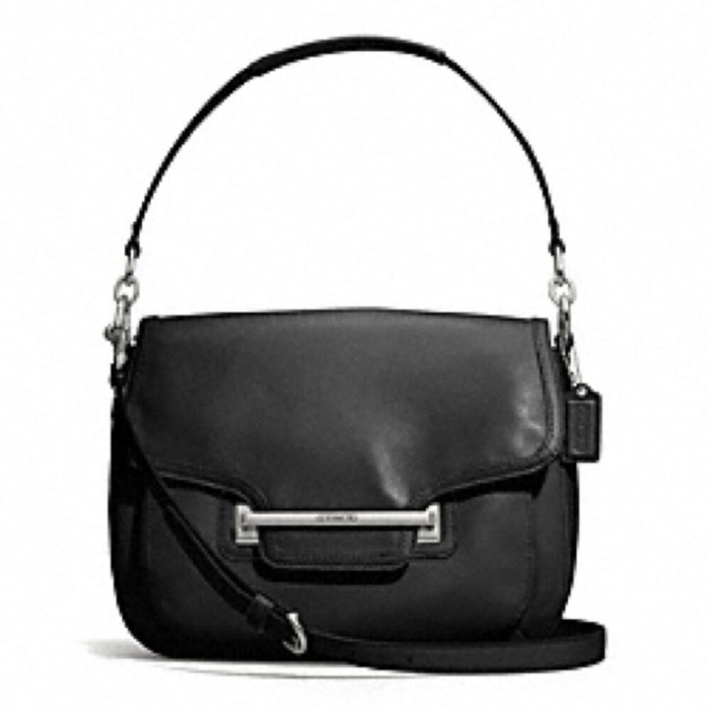 Coach Taylor Black Flap Closure Shoulder Crossbody Bag F27481